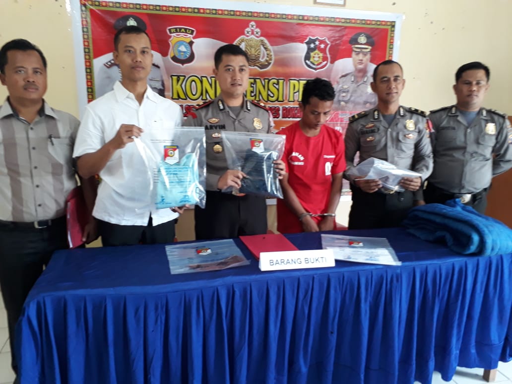 Polres Rokan Hulu Laksanakan Konferesnsi Pers Kasus Persetubuhan Anak Dibawah Umur